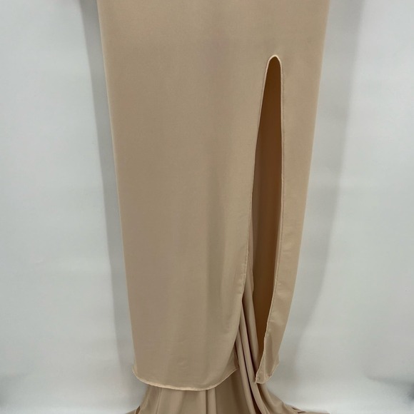 Anyutas Couture Custom Maternity Photoshoot Dress with Train Med/Lrg Champagne - Picture 3 of 11